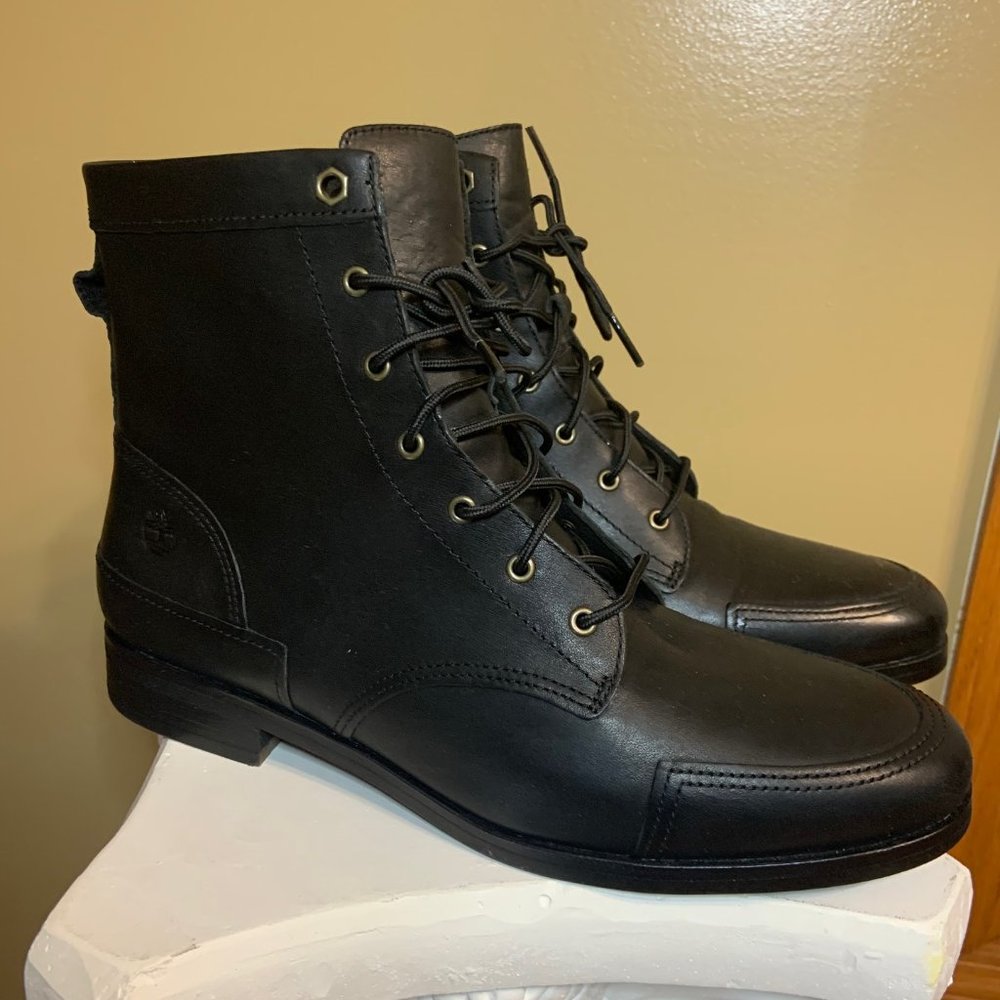 Timberland Somers Falls Black Mid Lace Boots
